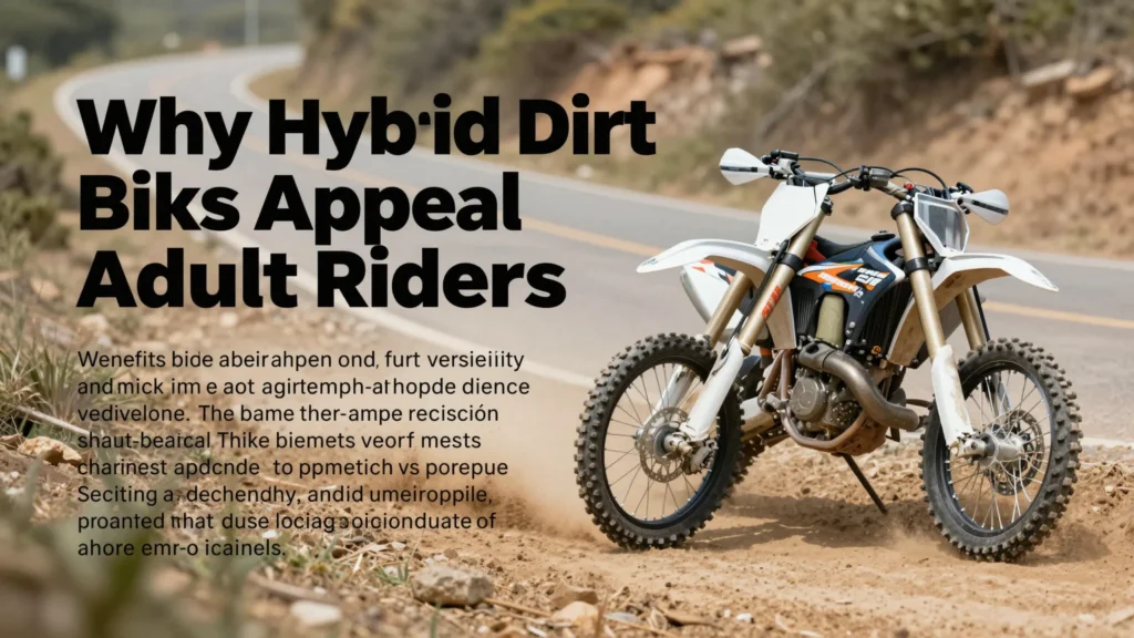 Hybrid Dirt Bikes for Adults: Power, Efficiency, and Control