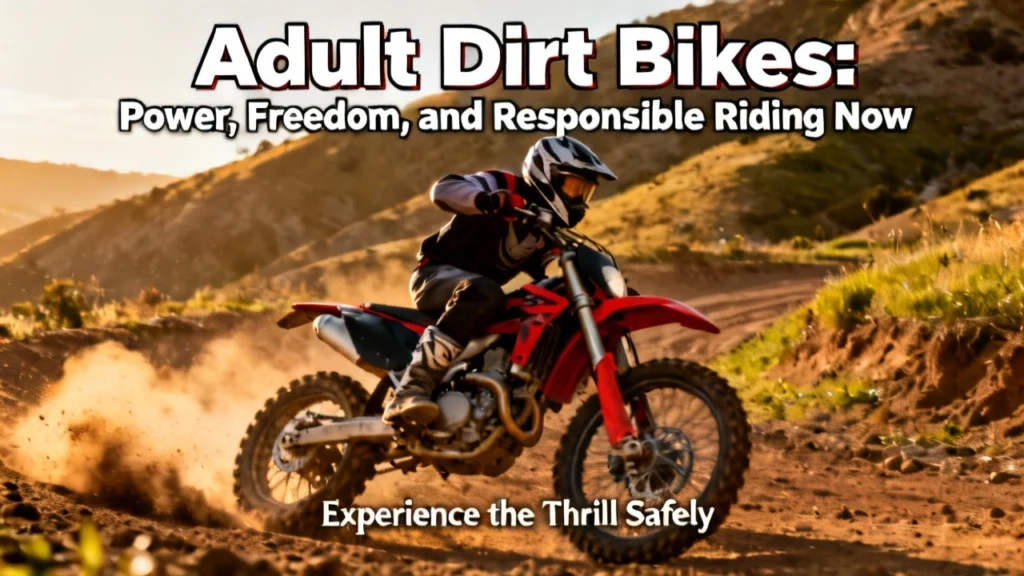 Adult Dirt Bikes: Power, Freedom, and Responsible Riding Now